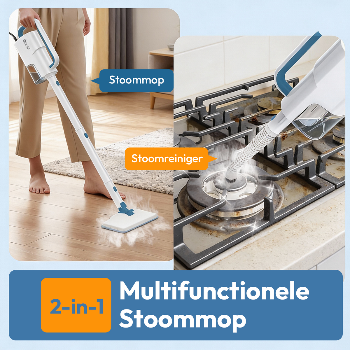 BOLLIT 1550W Stoommop
